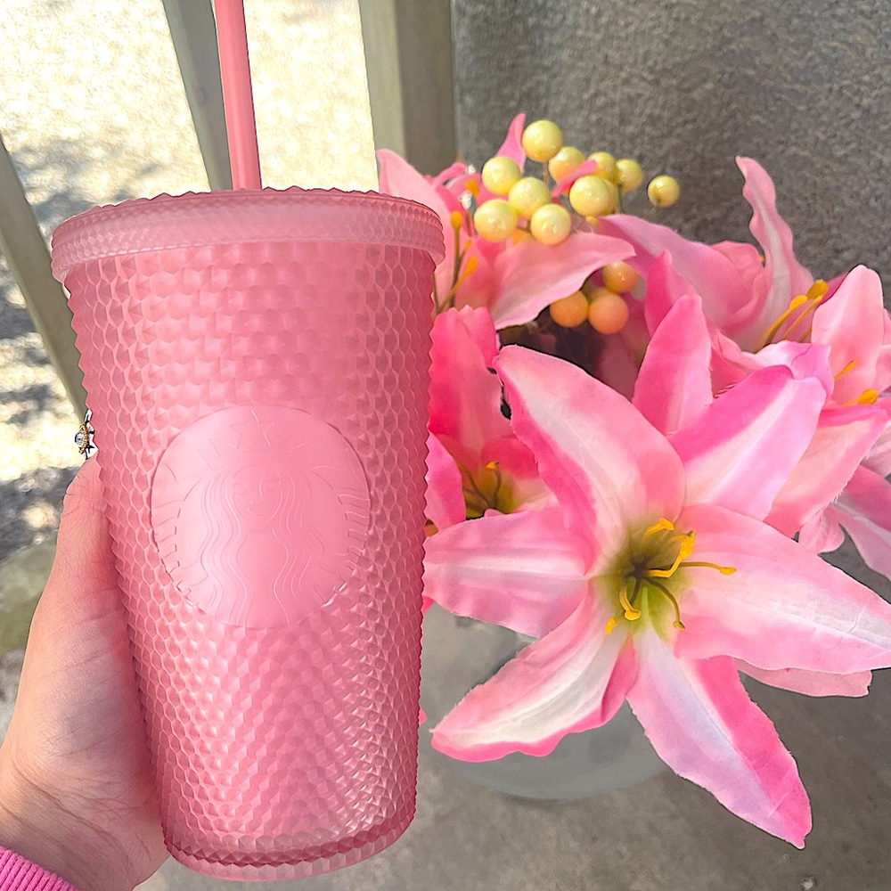💗🍋 Starbucks Pink Lemonade Studded tumbler cup 2022 Valentines